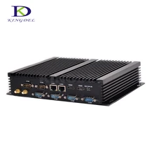 HTPC Intel Core i3 4010U/i5 4200U Dual Core Micro PC мини-компьютер с Двумя HDMI + LAN 6 COM rs232 промышленного desktop PC