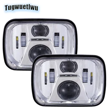 

Car 5x7 6x7 Inch Rectangle LED Headlights led Headlight 7x6 inch Projector Headlamp For Jeep xj yj GMC Savana Ford Chevrolet