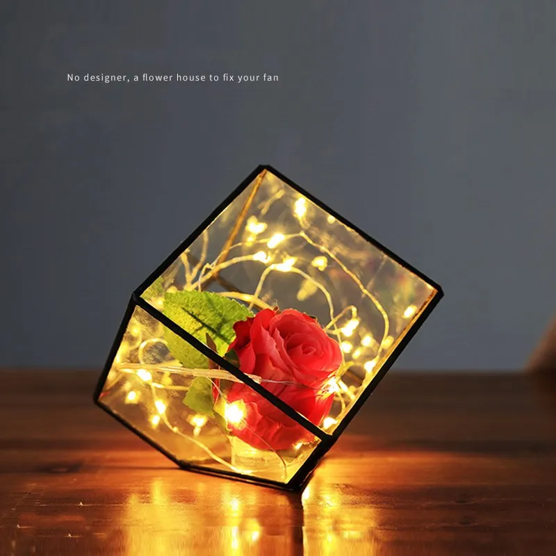 Goedkoop Moderne Minimalistische Woondecoratie Glas Cover Micro Landschap Decoratie Model Kamer Studie Wijnkast Decoraties