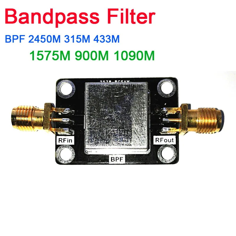 

Bandpass Filter BPF 2045MHz 315MHz 433MHz 1575MHz 900MHz 1090MHz LC Anti-interference noise for SDR Software Radio Amplifier