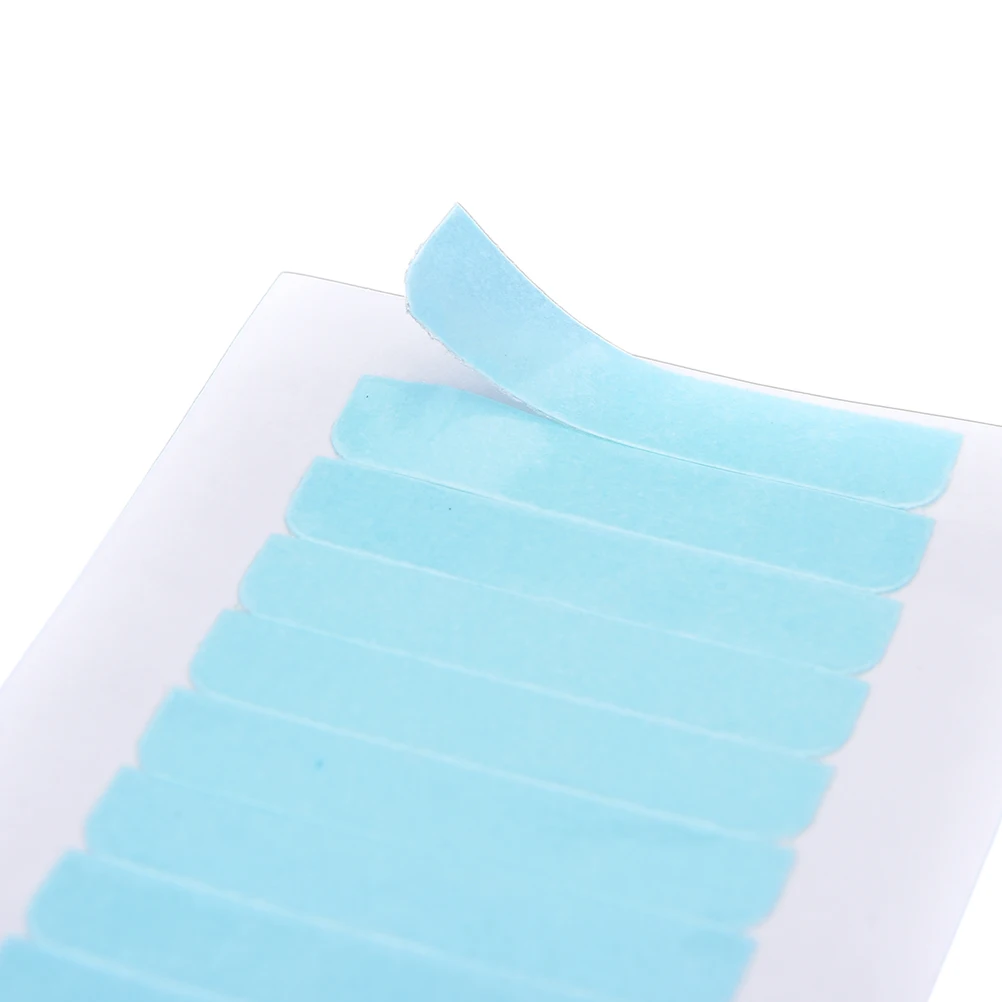 12pcs/sheet 4cm*0.8cm Hair Tape Adhesive Glue Double Side Tape Waterproof For Lace Wig Feature Human Hair Extension Tool