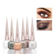 1 ПК Алмаз жидкая подводка Карандаш жемчужным отливом металлик пигмент длительный легко носить Eye Liner палочка для макияжа инструмент 6 Цвет