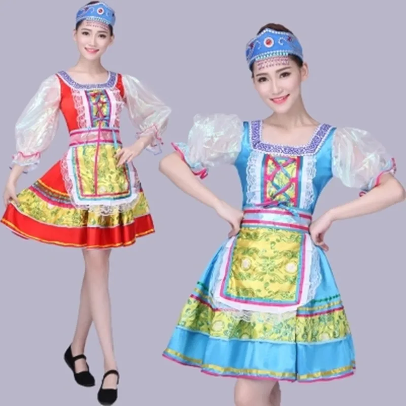 

Classical russian dance dress European princess stage dresses Stage performance clothing Women national cosplay costume 052901
