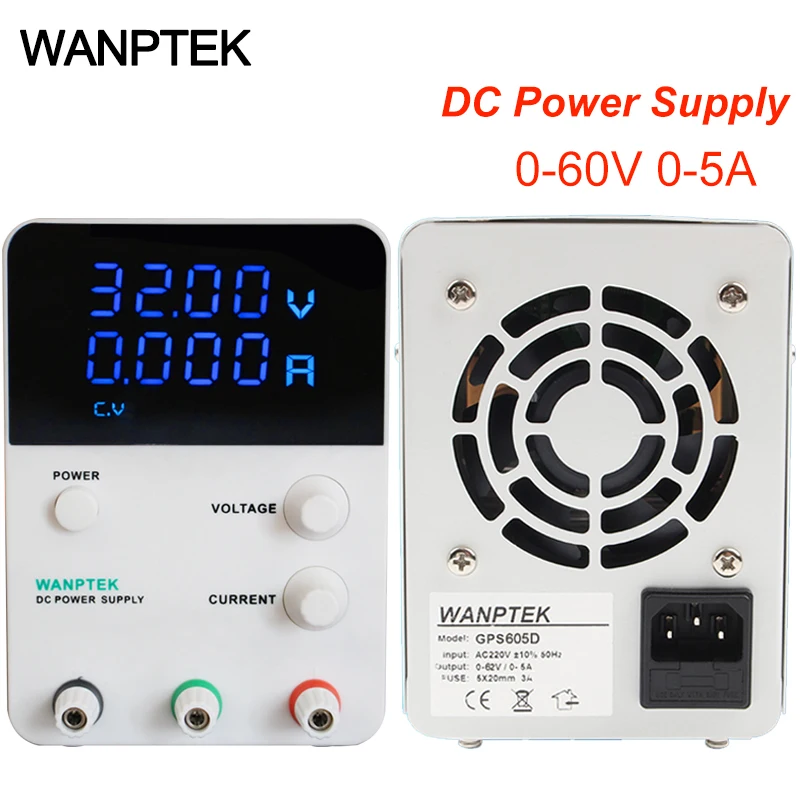 

GPS605D 60V 5A Switch DC power supply Voltage Regulators 0.01V 0.001A Digital Display adjustable Mini DC laboratory Power Supply