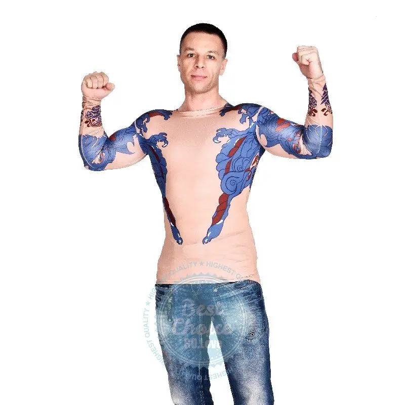 2015 new imitation tattoo top hunk man hunk halloween costume chinese dragon tattoo clothes on aliexpresscom alibaba group