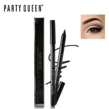 1 шт. партии Queen черный/коричневый Водонепроницаемый Eye Liner ручка гладкая гель Подводка для глаз карандаш марка Макияж Косметика дымчатый Средства ухода для век длительный