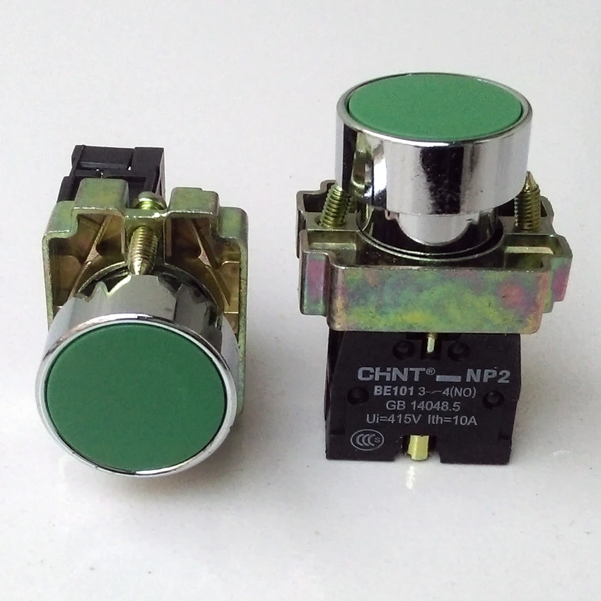 1PCS CHINT NP2 BA31 Momentary Push Button 1NO Self reset Flat