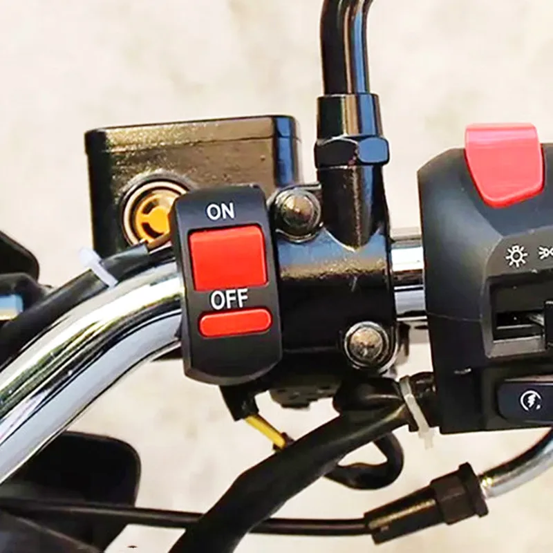 

Motorcycle Switches ON OFF Button Connector Moto Light Handlebar Flasher Headlight Cables Motorbike Accessories