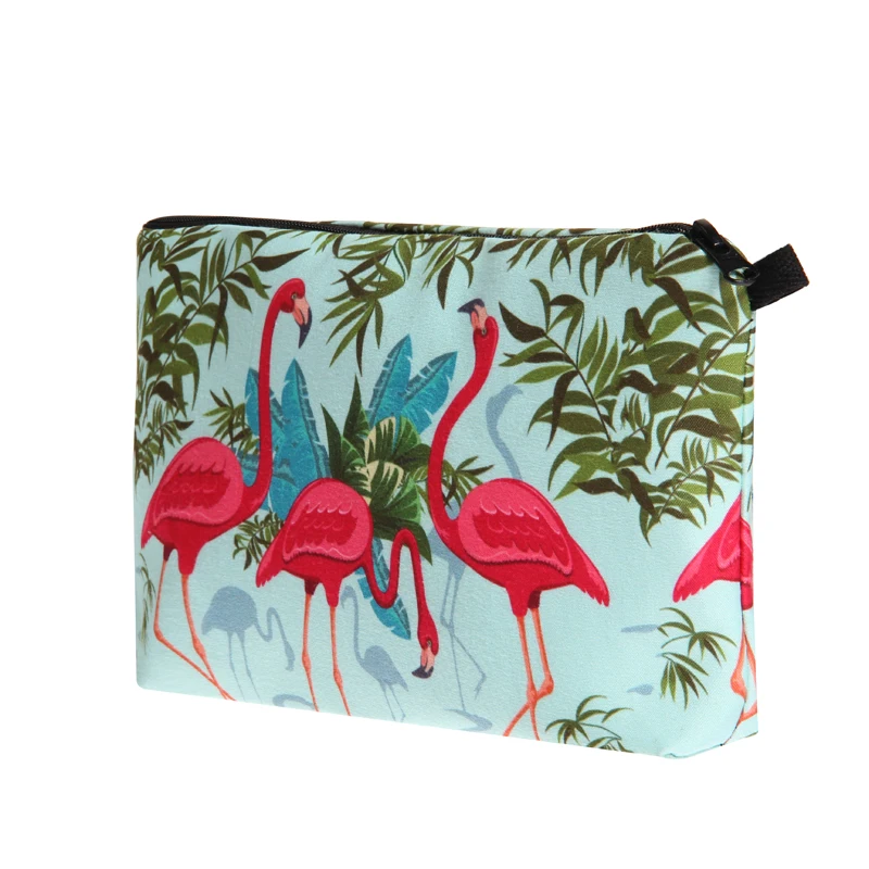 Jom Tokoy 2019 New fashion Cosmetic Bag Fashion Women Brand makeup bag Heat Transfer Printing Flamingos cosmetic organizer bags