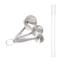 5 шт. Воронка Из Нержавеющей Стали чистящие наборы кистей кухонная вытяжка инструменты для соевого соуса для приготовления масла жидкости