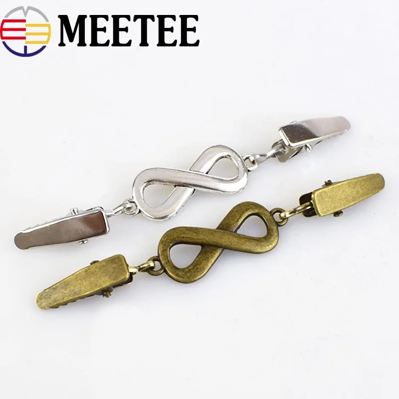 

5pcs Fashion Sweater Cardigan Clip Brooch Metal Buttons For Clothing Decoration Metal Buckle Garment Clasp Hooks KY693