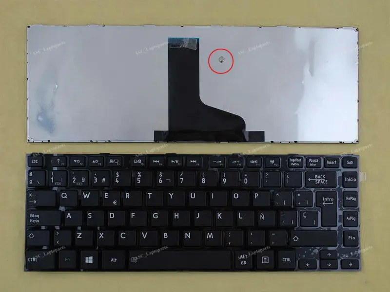 Новая испанская клавиатура для Toshiba Satellite C805 C840 C840D C845 C845D ноутбука черный |