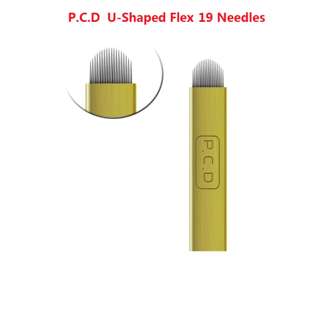 10pcs Pcd 12 Pin Permanent Makeup Eyebrow Tatoo Blade Microblading Needles For 3d Embroidery Manual Tattoo Pen Ma Tattoo Needles Aliexpress
