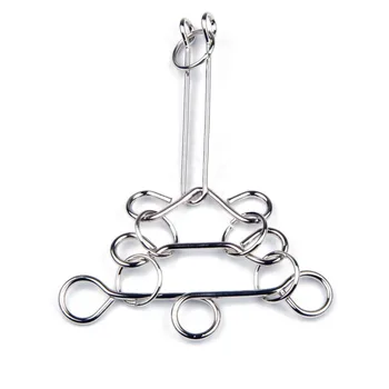 

Multi-Shaped Brain Teaser Puzzle Toy Educational Funny Toy Intelligence Games Magic Metal Ring Puzzle