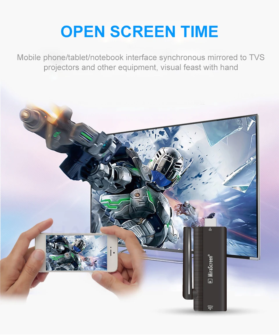 Оригинальный MiraScreen B4 беспроводной HDMI Dongle 2,4 ГГц полный 1080P HDMI ТВ карты Media DLNA поддержка Miracast Airplay Android/IOS