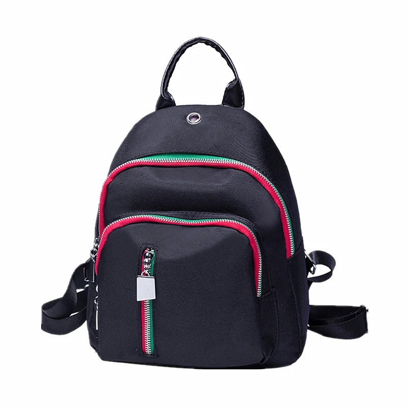 2018 korean Women Backpack Famous Brand Backpacks Solid Black Vintage