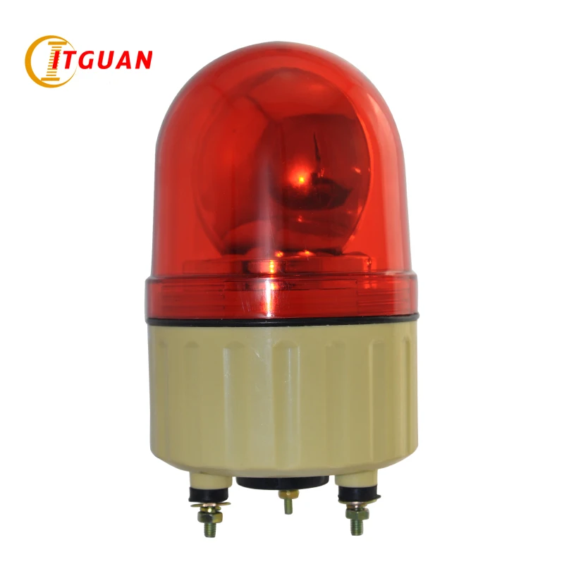 LTE 1082 DC12/24V AC220V Bulbs Rotary Warning Lamp No Sound Visual