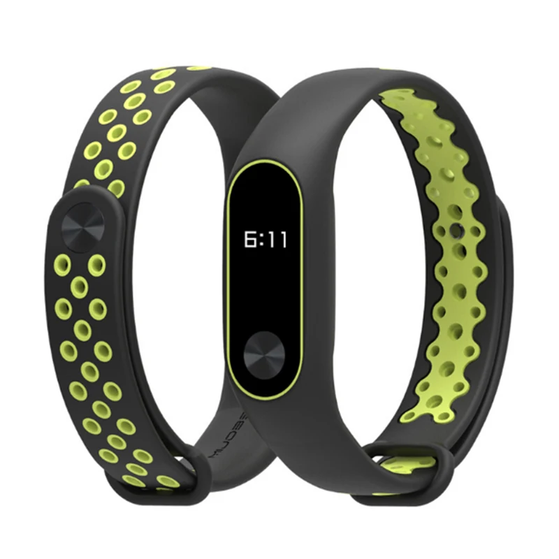 Ремешок для Miband 2 спортивный выпуск дышащий двухцветный сменный ремешок на