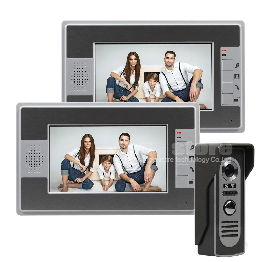 DIYSECUR Wired 7 inch Color font b Video b font Door Phone Intercom Doorbell Home Security