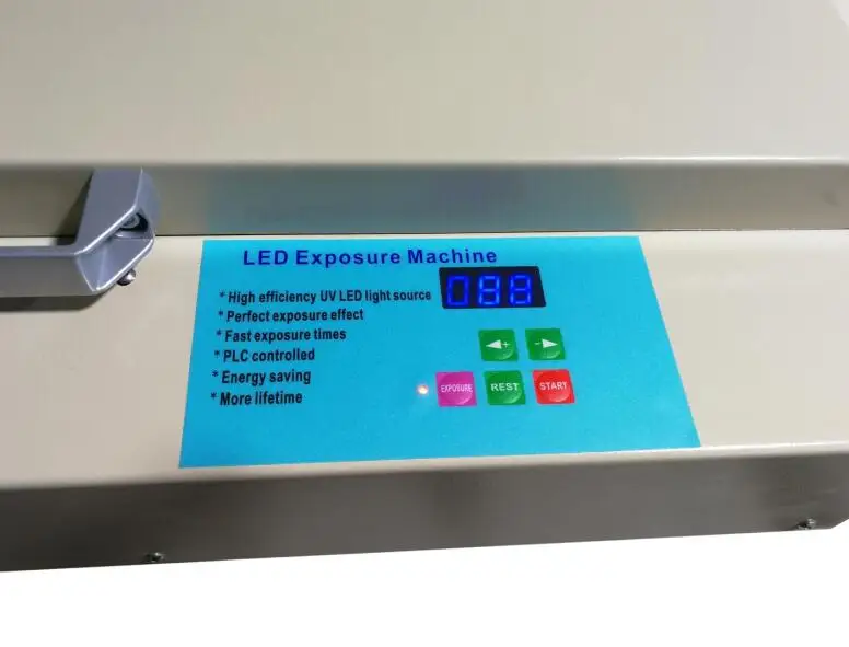 Эффективный УФ-светодиодный аппарат 50 см x 60 см 80 Вт для настольной трафаретной печати