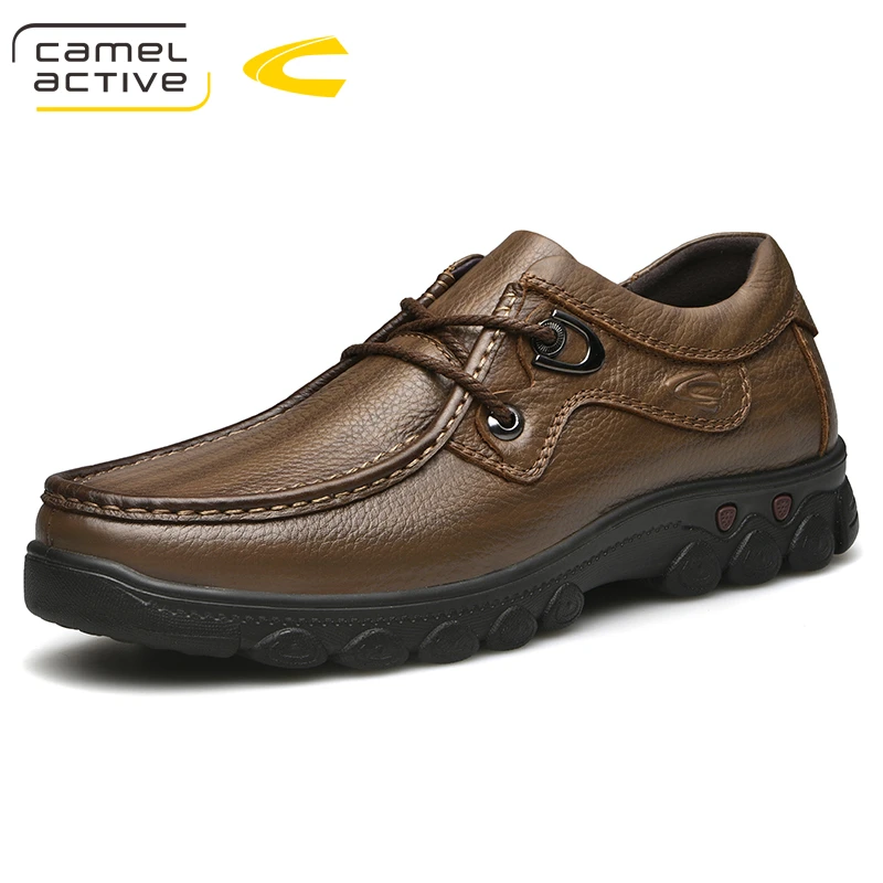 Camel Active New Men's Casual Shoes Genuine Leather Men's Shoes Spring/Autumn Men's Cushioning Sole Comfortable Loafers Flats