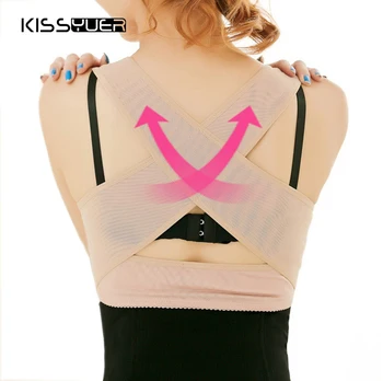 Adjustable Back Posture Corrector Corset Women's Slim Up Lift Bras Shaper Tops Body Shaping Humpback Prevent Shoulder Shaper