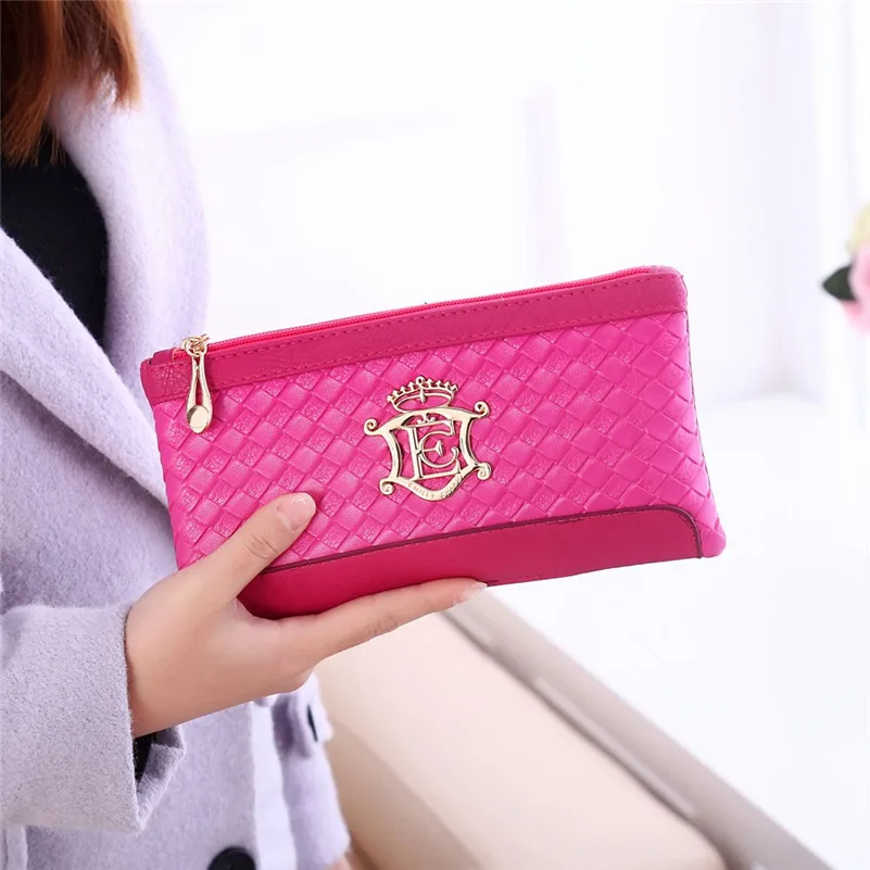 Women s Messenger Bags New Women Weave Pattern Wallet Shoulder Messenger Bag Handbag Multi Functional Clutch