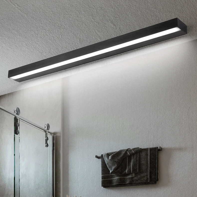 Светодиодный туалетный арматура светильника для зеркала стены канделябр черный/серебристый гостиной