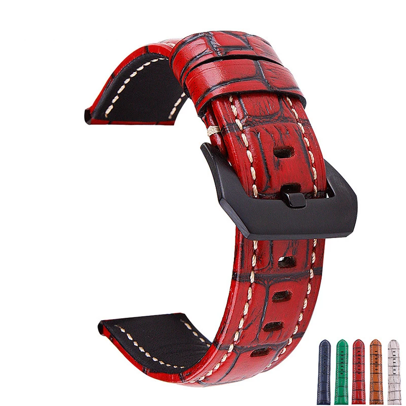 Watch Strap For Samsung Galaxy Gear s3 22mm leather Galaxy 42 46mm Watchband Sport Loop 24mm 26mm Band