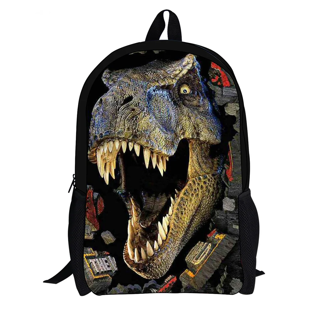 Мода 2019 г. 3D животных рюкзаки с картинками динозавров детей детский сад школьная сумка