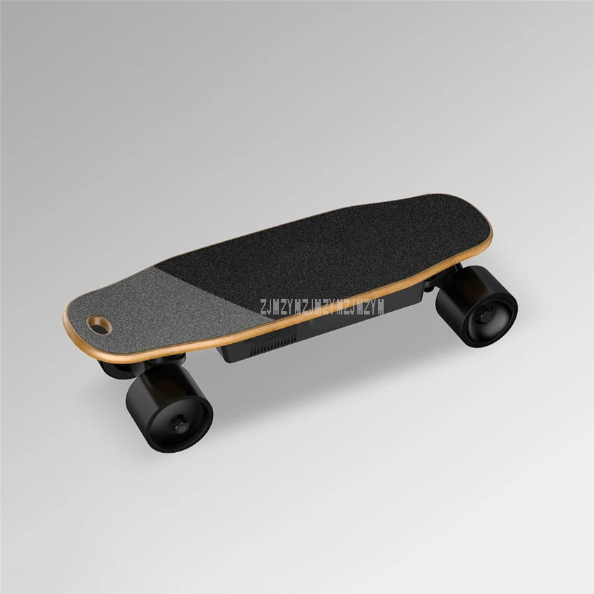  Lightweight 200W Four Wheel Electric Remote Control Skateboard Adult Scooter Wood Longboard Skate B