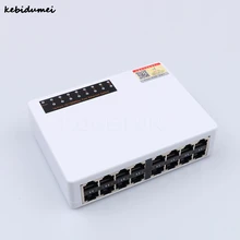 Kebidumei Профессиональный 10/100 Мбит/с 16 Порты Fast Ethernet LAN RJ45 станция сетевого коммутатора Настольный ПК коммутатор с ЕС/адаптер для розеток американского стандарта