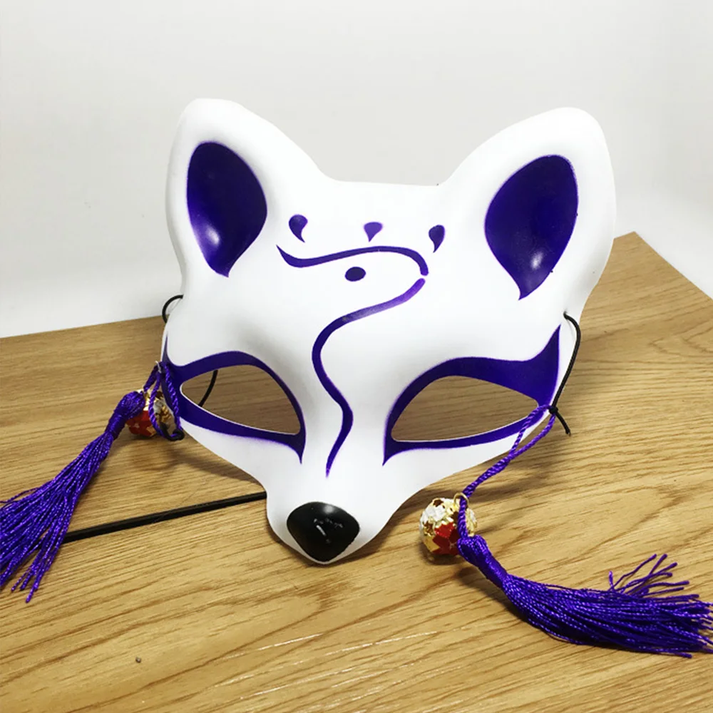 Японская Маска лисы косплей аниме маска на половину лица светильник светлячков лес Нацумэ Yuujinchou лиса маска лиса кошка маска для лица s - Цвет: 10