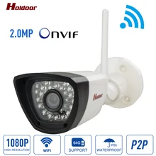 Support 64G Micro SD Card Wireless Wifi IP Camera outdoor 1080p Waterproof IP65 H.264 Bullet Camera Network Security Camera P2P