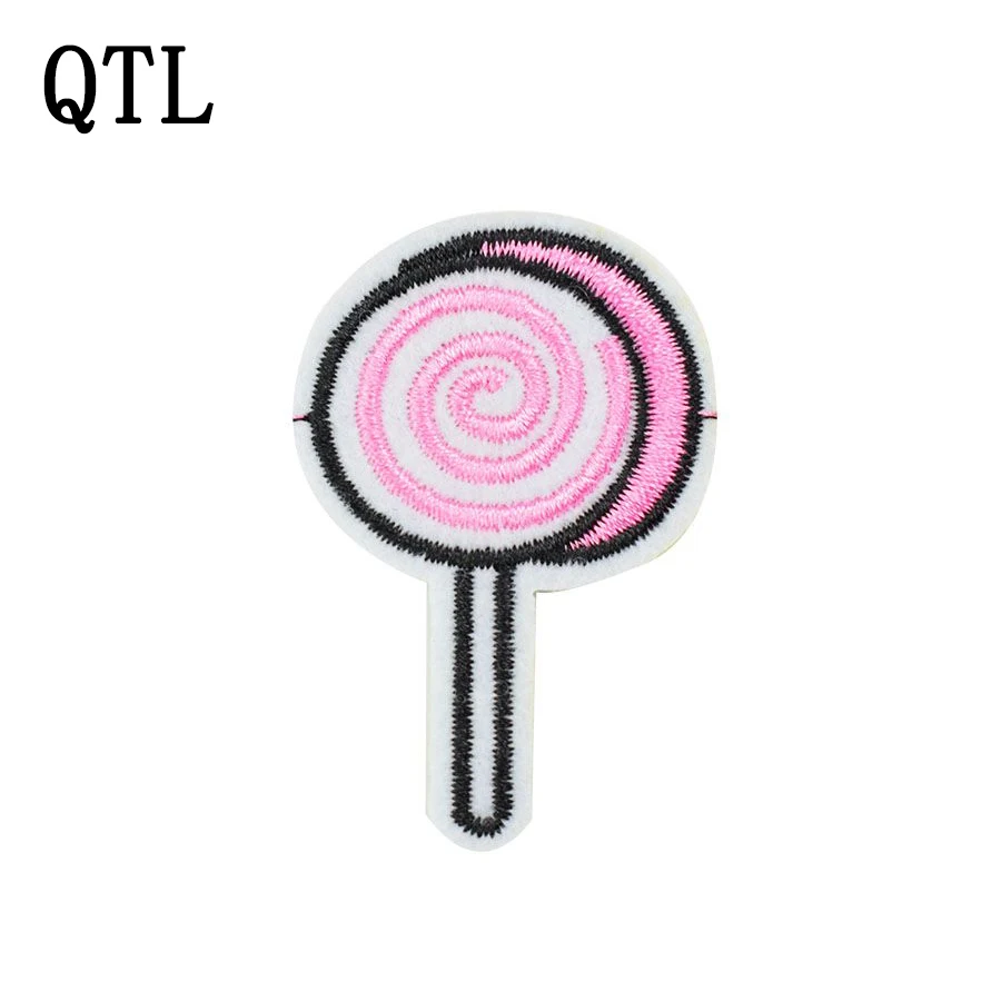 DIY Lollipop Embroidery Patches for Clothing Shoes Iron on Transfer