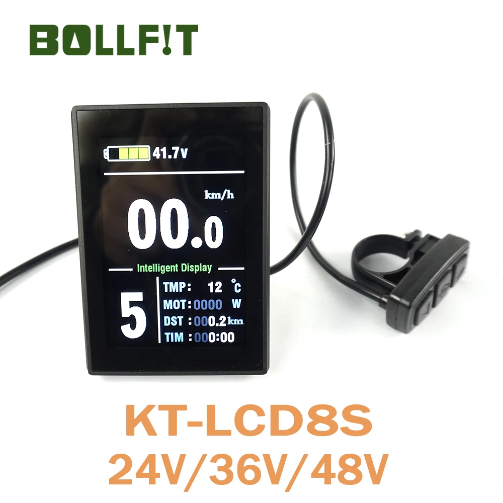 

BOLLFIT Free Shipping KT Kunteng LCD8S New Arrival Electric Bicycle AccessoriesDisplay Electrice Bike Lcd Ebike Sets