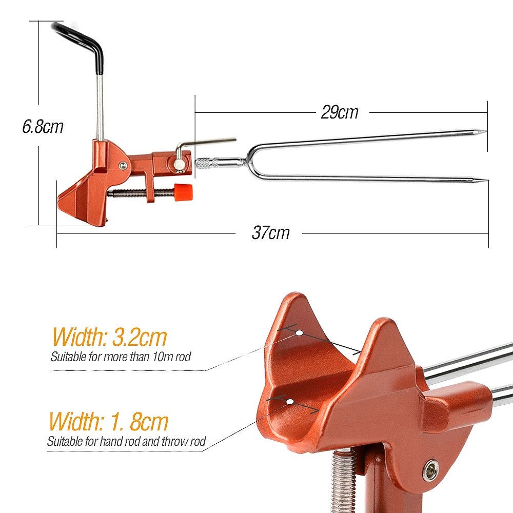 DONQL высокое качество удочка держатель Регулируемый угол металлический кронштейн стойка для удочки поддержка инструменты аксессуары
