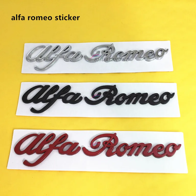 

1pcs The New 3d alfa romeo Emblem Metal sticker logo car styling accessories for refit racing boot trunk fender interior Clover