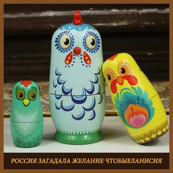

2019 new painted matryoshka doll diy paint skill training blank wooden embryos russian nesting dolls toy educational