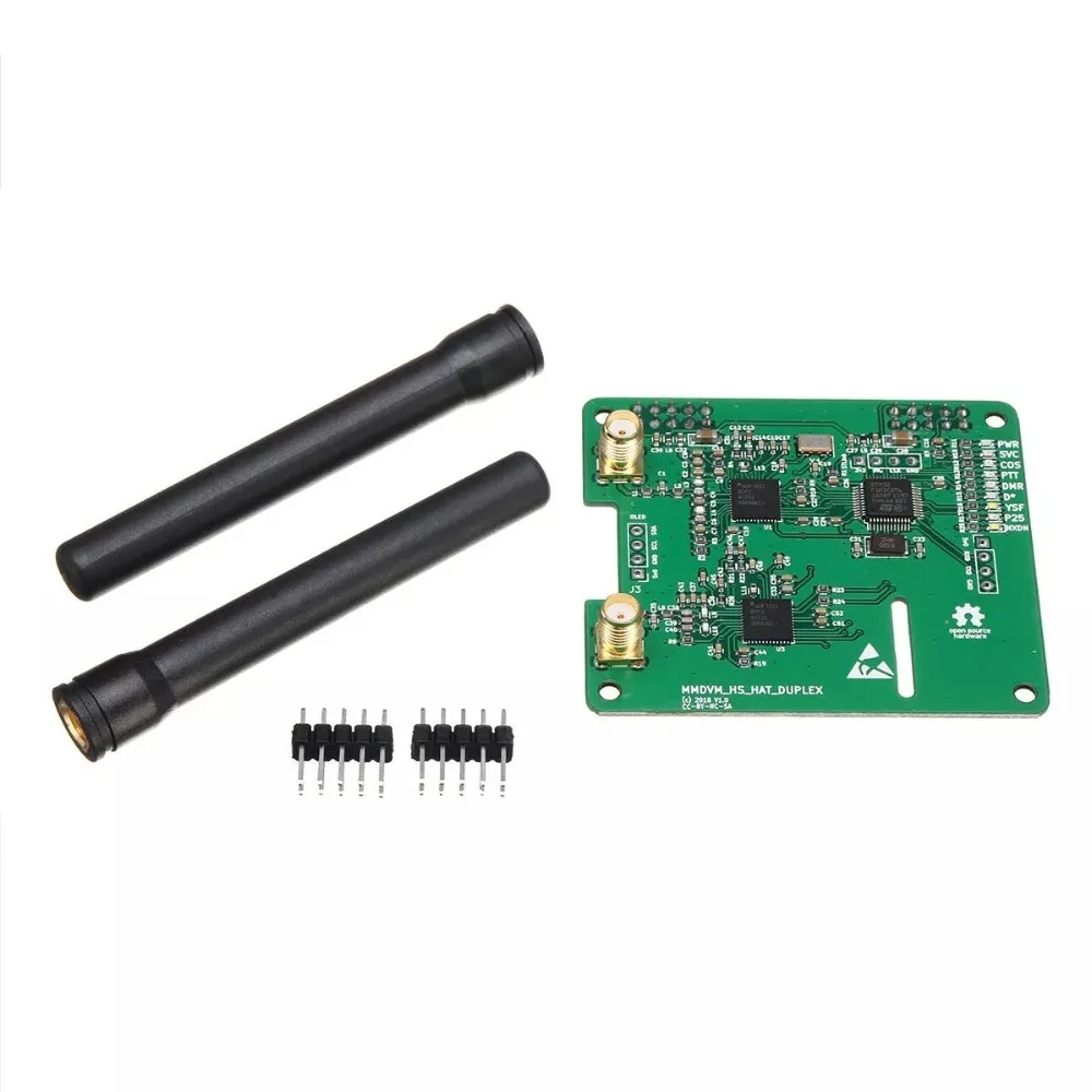 

Duplex MMDVM Hotspot Support P25 DMR YSF + 2PCS Antenna For Raspberry Pi
