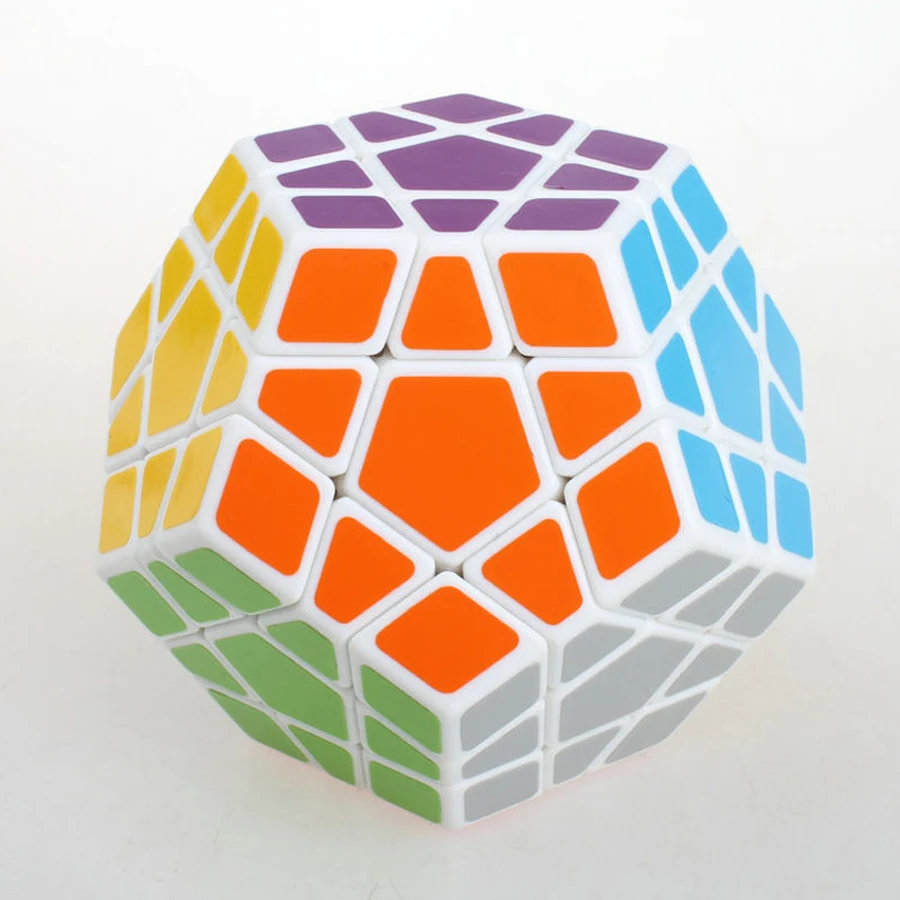 Profesional cubo mágico rompecabezas Megaminx pegatinas de plástico para adultos Brinquedos Educativos dodecaedro rompecabezas Cubos juguetes 80D538