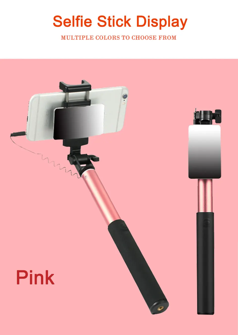 2019 New Arrivals Selfie Stick Bluetooth With Button For Android IOS System Tripod Selfie Stick Universal Mobile Phone (13)