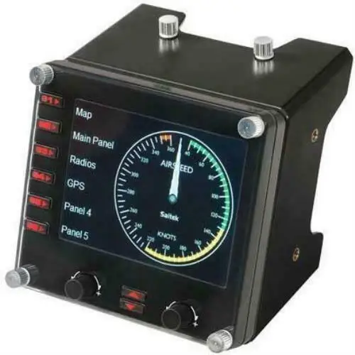 

Logitech Saitek Pro Flight Instrument Panel Special Multi-dashboard LCD Panel Flight Simulator Controller