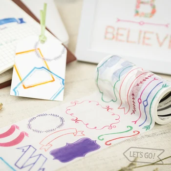 

1pc Moking Words Series 9cm Width Paper Masking Tape Decoration Stationery Washi Tape School Office Supplies