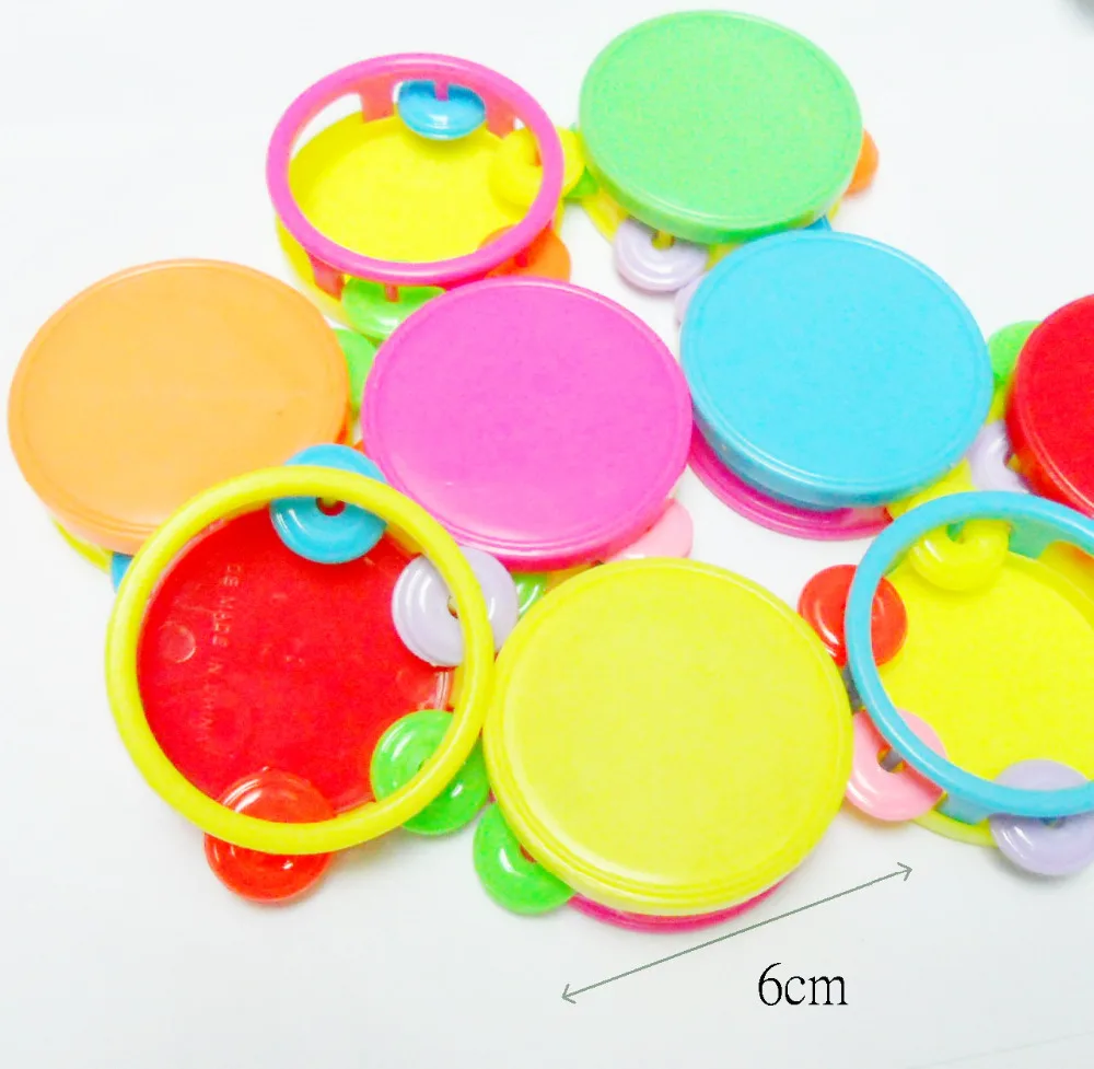 

36pcs Colorful Tambourine Mix Musical Toys Boys Girls Noise Maker Birthday Party Pinata Fillers Lucky favors gift Prize novelty
