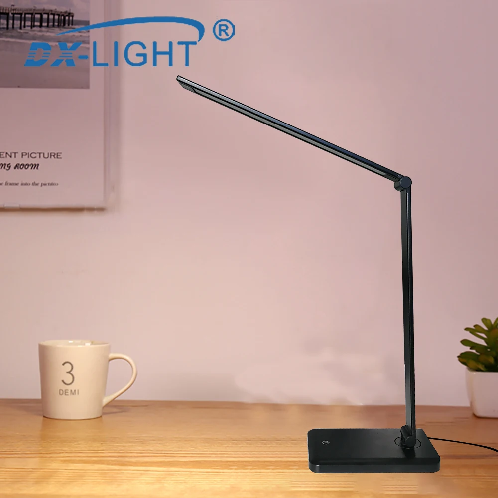 

Concise Style Foldble USB LED Desk Lamp Table Lamp Touch Induction Lamp DC 5V Eye-protection Phone USB/Wireless Charge