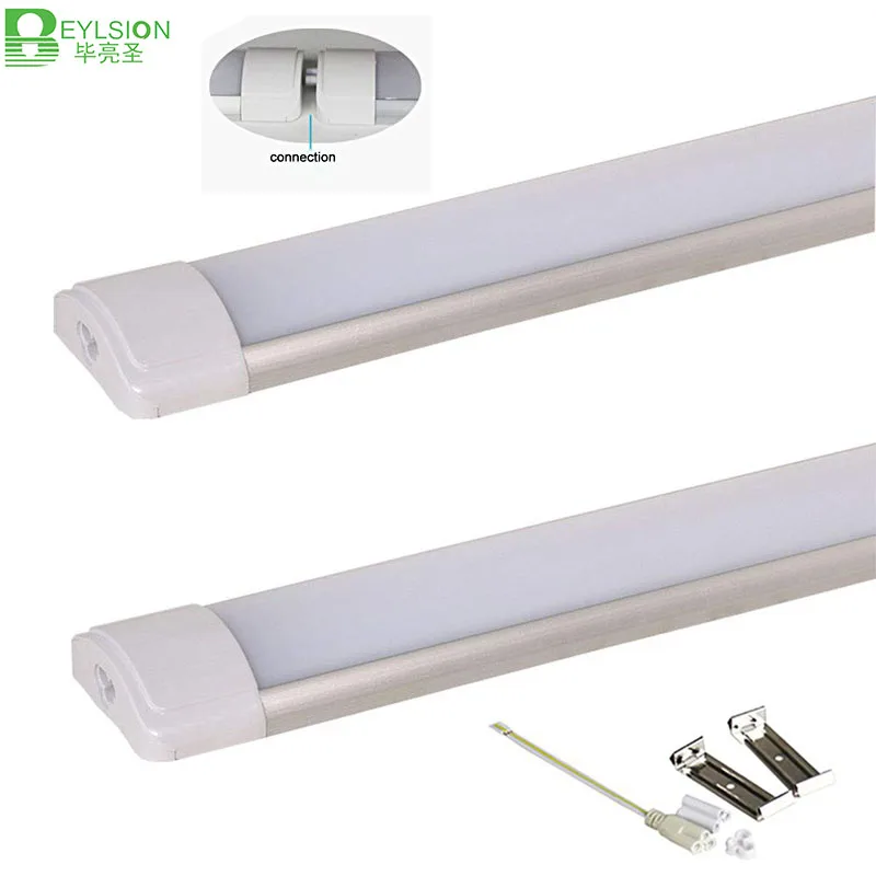 

10pc/lot 10W 20W 40W LED Tube Linear Light Batten Clean Purification Light LED Tri-proof Light purified Tube lamp For Garage