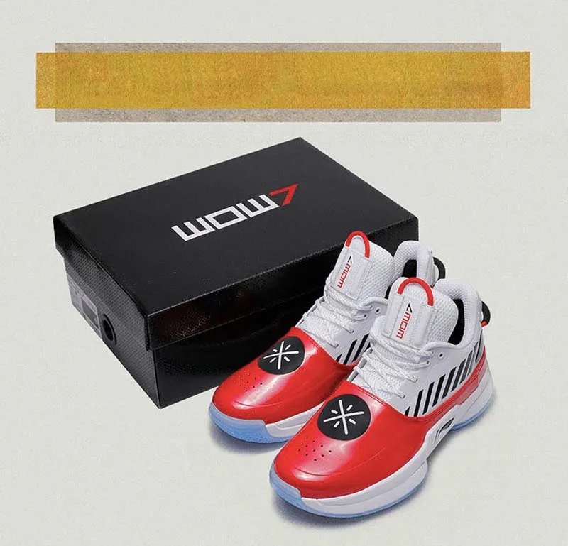 Li-Ning/мужские кроссовки WOW 7 OVERTOWN для баскетбола wow7 с подкладом wayofwade 7 CLOUD BOUNSE+ спортивная обувь, кроссовки ABAN079 XYL212