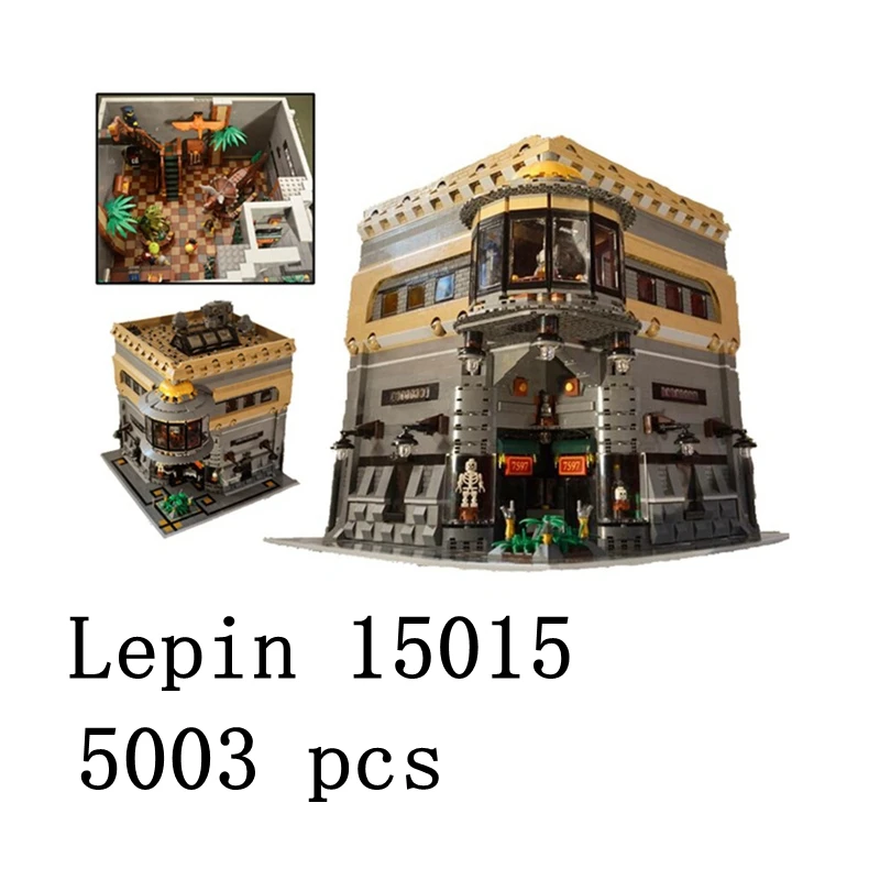 

DHL Free lepin 15015 5003Pcs City Street The Dinosaur Museum Model Building Kits Blocks Bricks Compatible DIY Toys Gift
