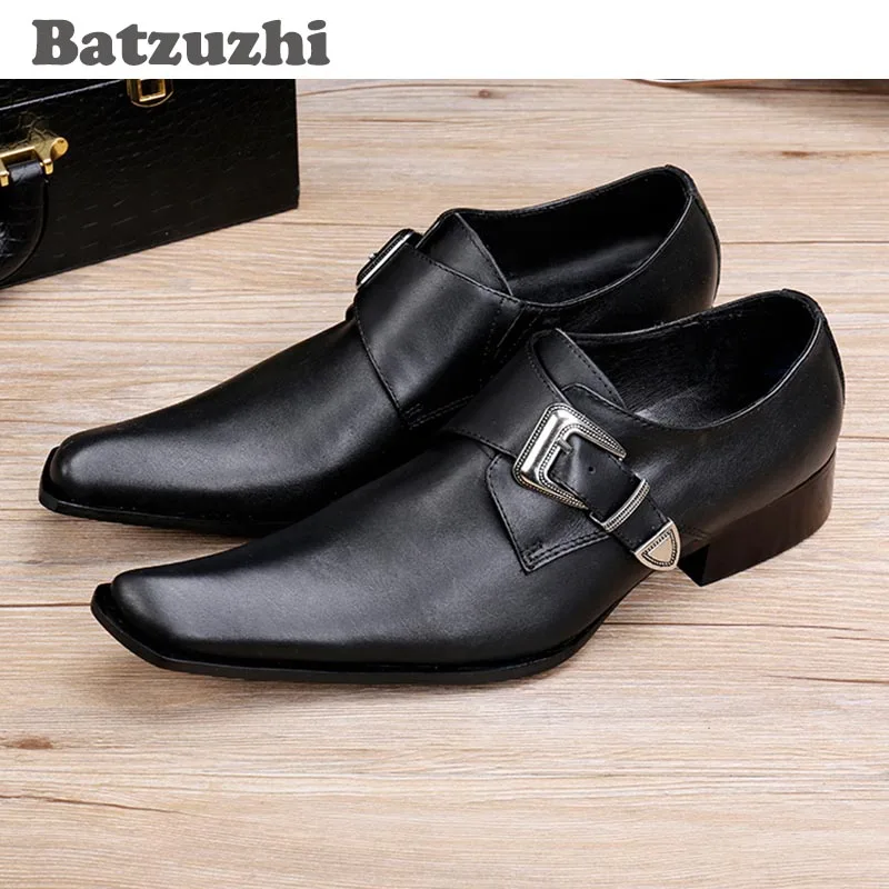 Batzuzhi Stile Giapponese di Moda Punta Quadrata Scarpe Da uomo In Pelle  Nera Vestito Scarpe Da Uomo Fibbia Aiuto Basso Wedding/Incassi scarpe Uomo|wedding  styles|weddings fashionshoes black - AliExpress